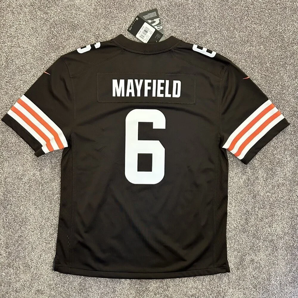 Nike Cleveland Browns NFL Mayfield #6 Football Jersey Youth Size XL - NWT $85